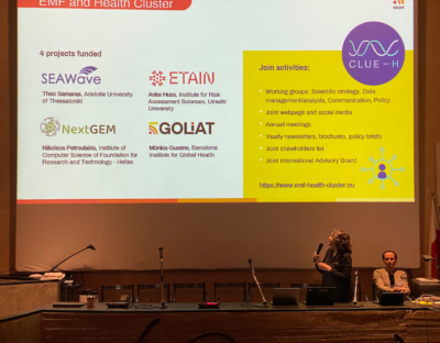 Researcher Mònica Guxens, presenting at the 10th course on “Electromagnetic fields and health – epidemiological approaches”